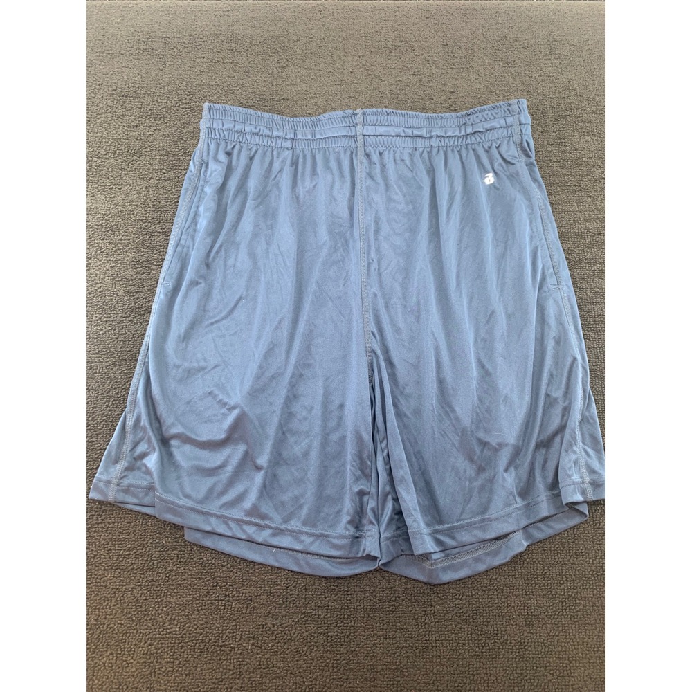 Badger Sport Men's Blue Athletic Shorts Size L UV Protection Quick‎ Dry Mesh